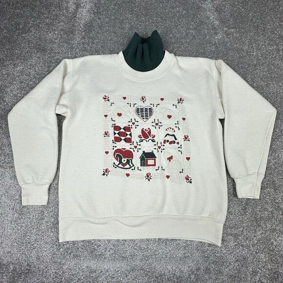 Gopher Sport Turtleneck Sweatshirt Womens Medium Petite Granny 90's Winter VTG - Picture 1 of 8